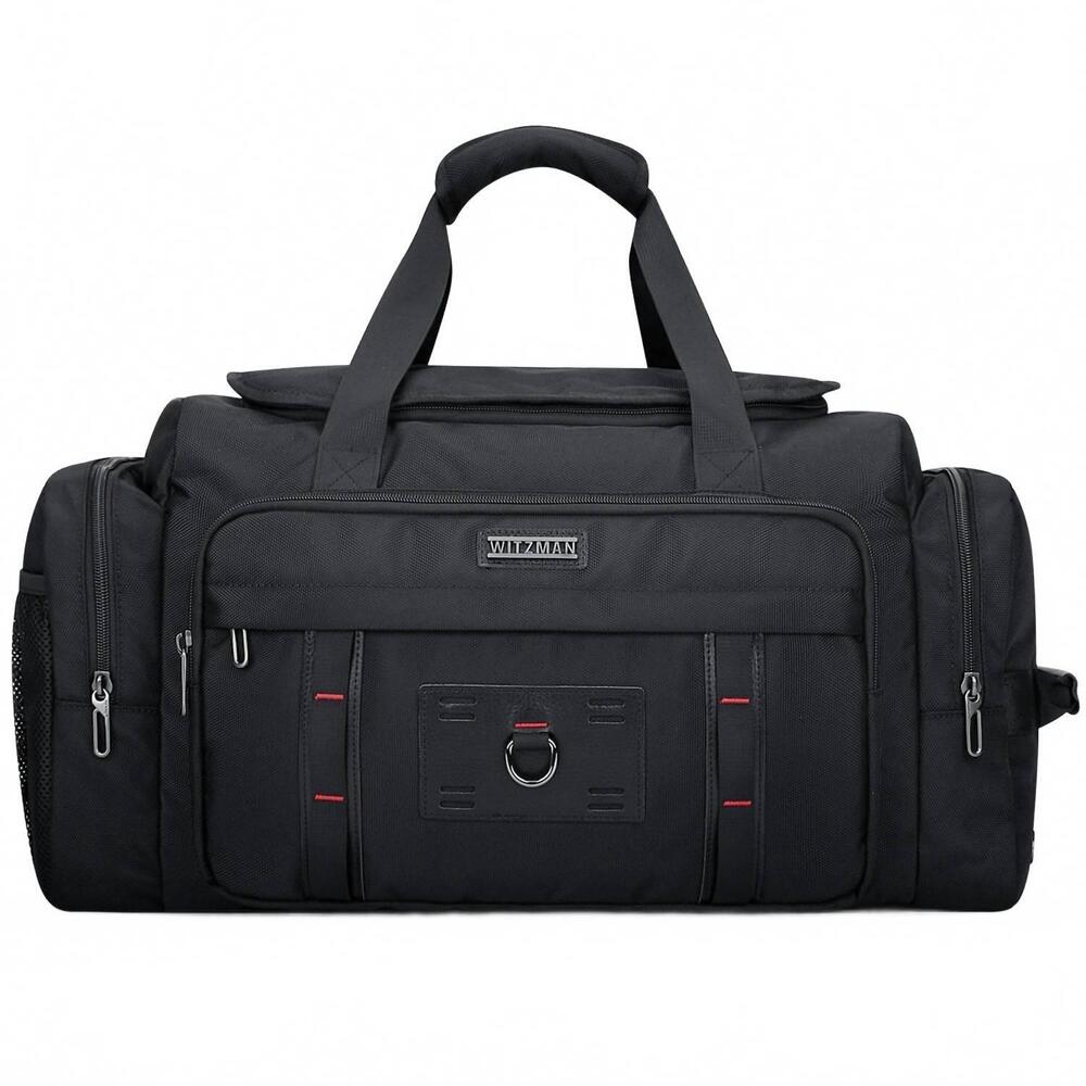 NEW WITZMAN men's travel duffel carry on weekender bag in black